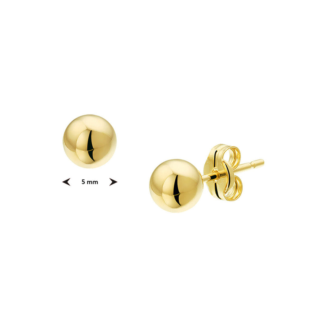 Ohrstecker Kugel 14K Gelbgold