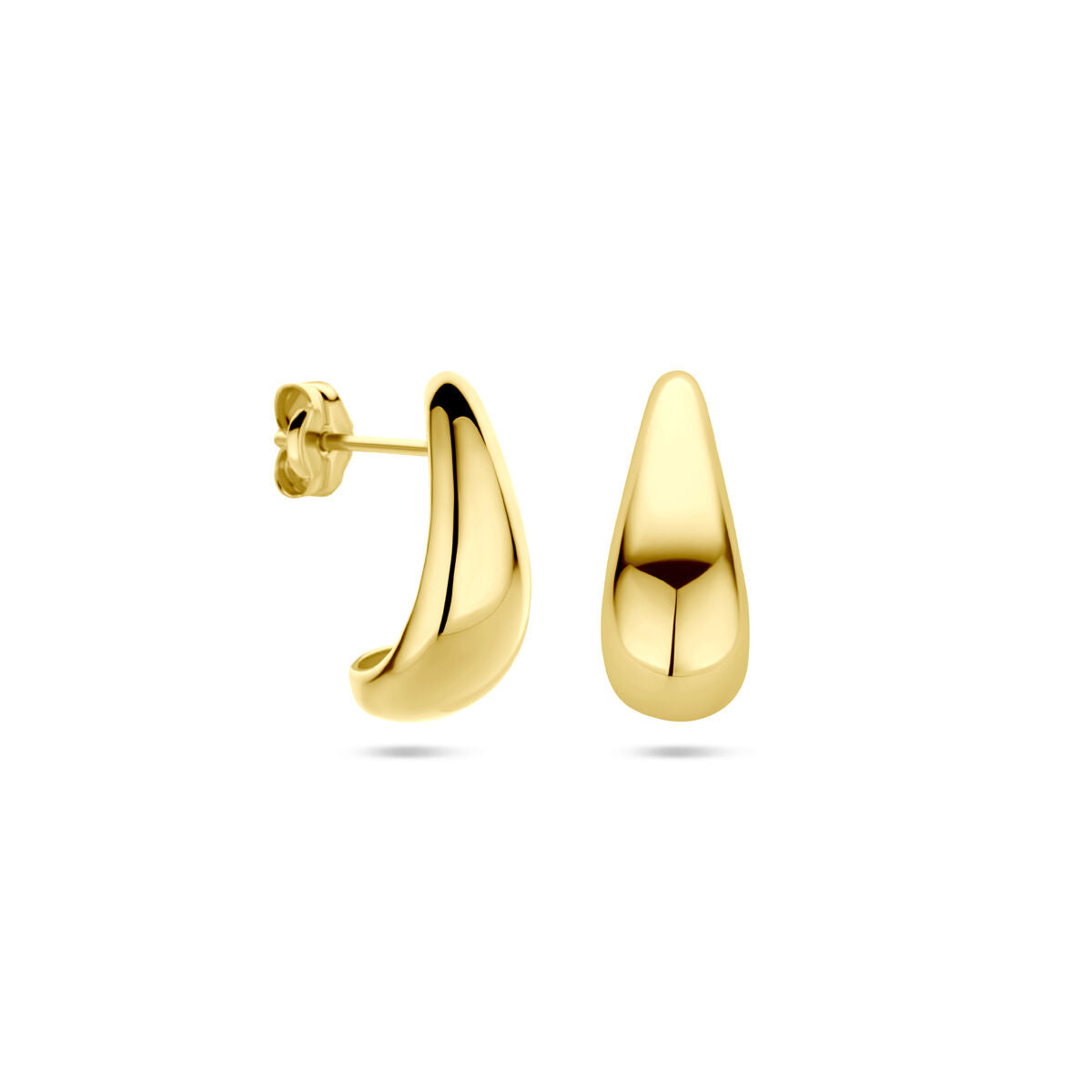 Ohrstecker Tropfen 15,5 mm 14K Gelbgold