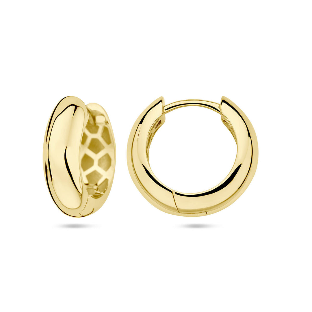 Ohrhänger, 5,0 mm, halbrunder Schlauch, 14 Karat Gelbgold