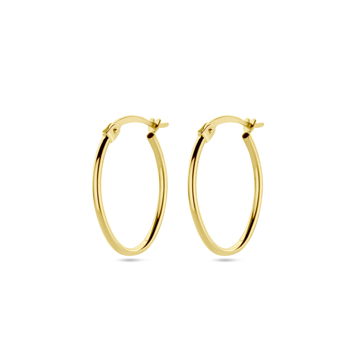 Ohrhänger aus 14K Gelbgold mit runder Form und einem Durchmesser von 1,6 mm