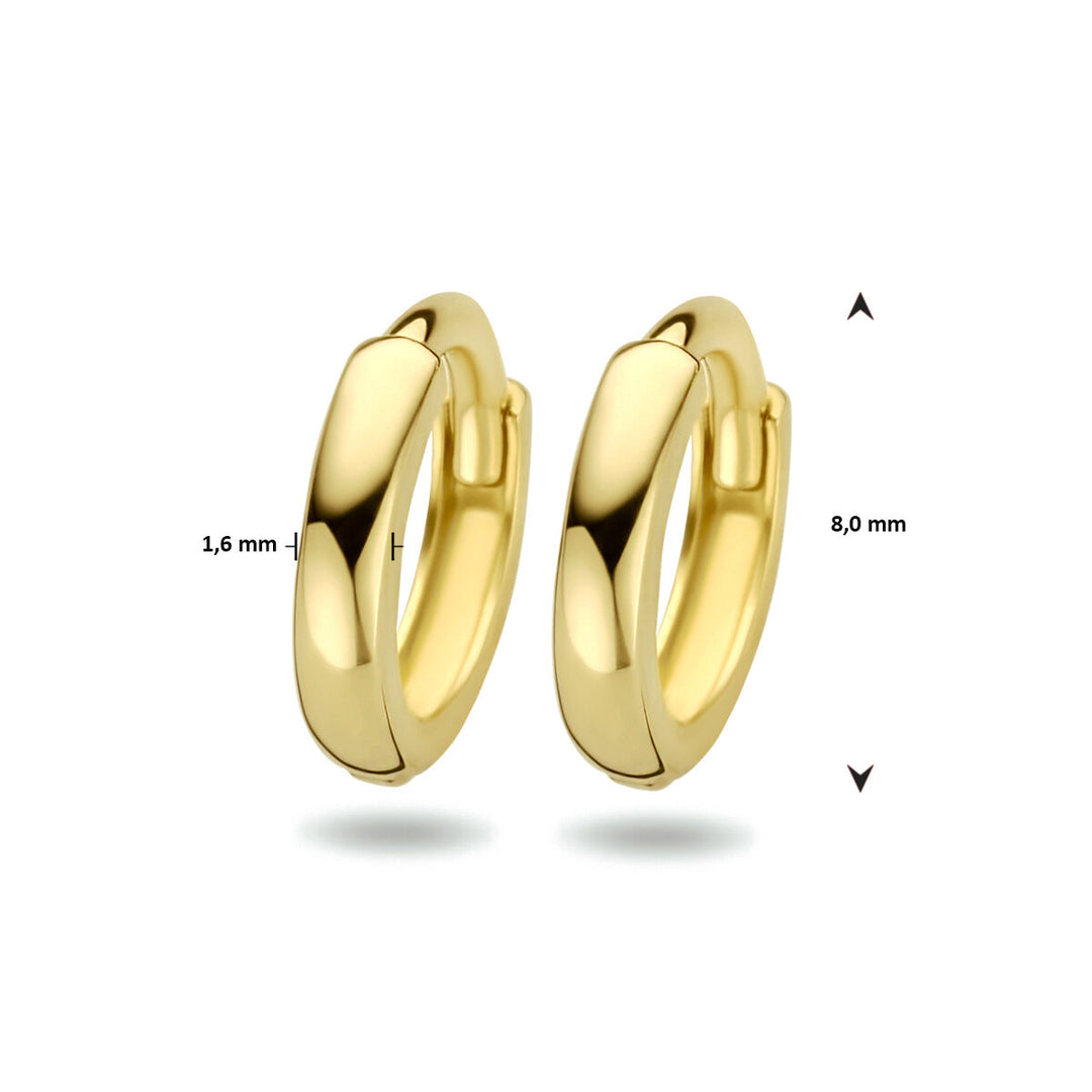 Ohrhänger 1,6 x 8 mm 14K Gelbgold