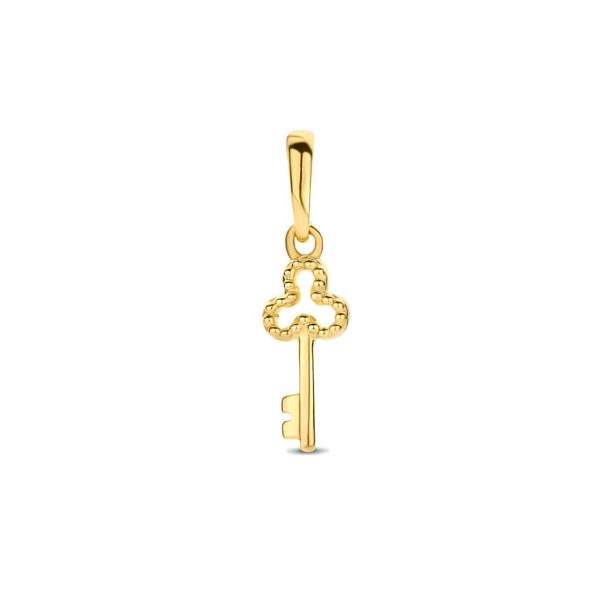 Hänger in Form eines Schlüssels aus 14K Gelbgold mit feinen Details