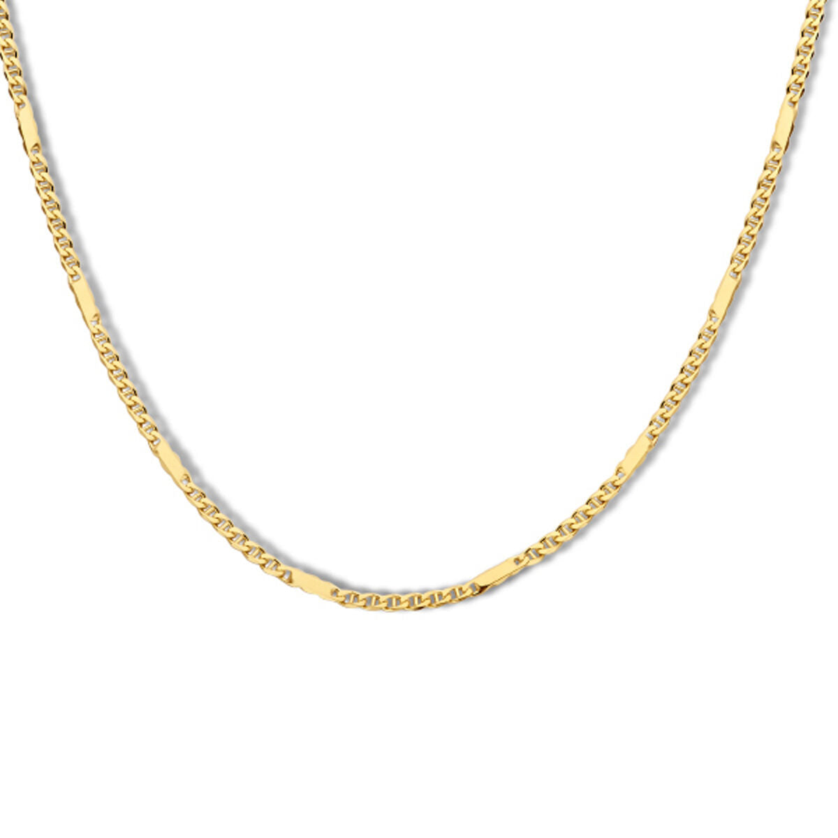 Herren-Kette aus 14K Gold mit 1,9 mm breiten Gliedern und Zwischenstücken
