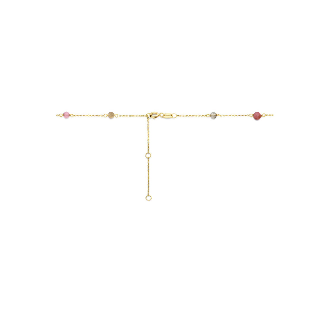 Halskette Turmalin 40 - 42 - 44 cm 14K Gelbgold
