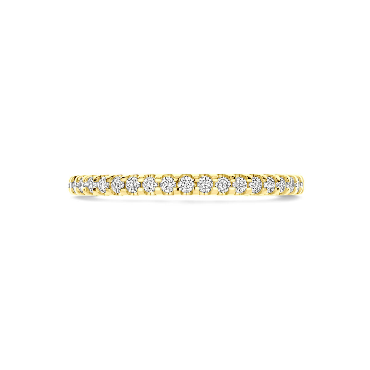 Ring Laborgezüchteter Diamant 0,25ct H SI 14K Gelbgold