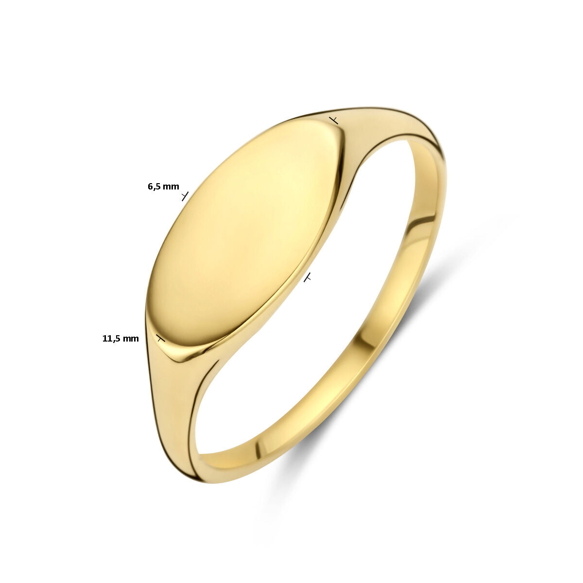 Gravurring 14K Gelbgold