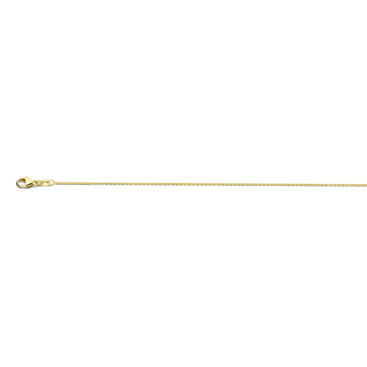 Halskette Anker diamantiert 1,1 mm 41 - 43 - 45 cm 18K Gelbgold