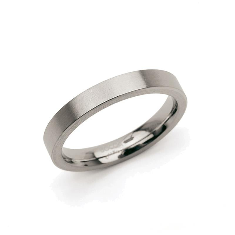 Titanring mit mattem Finish und glatter Oberfläche