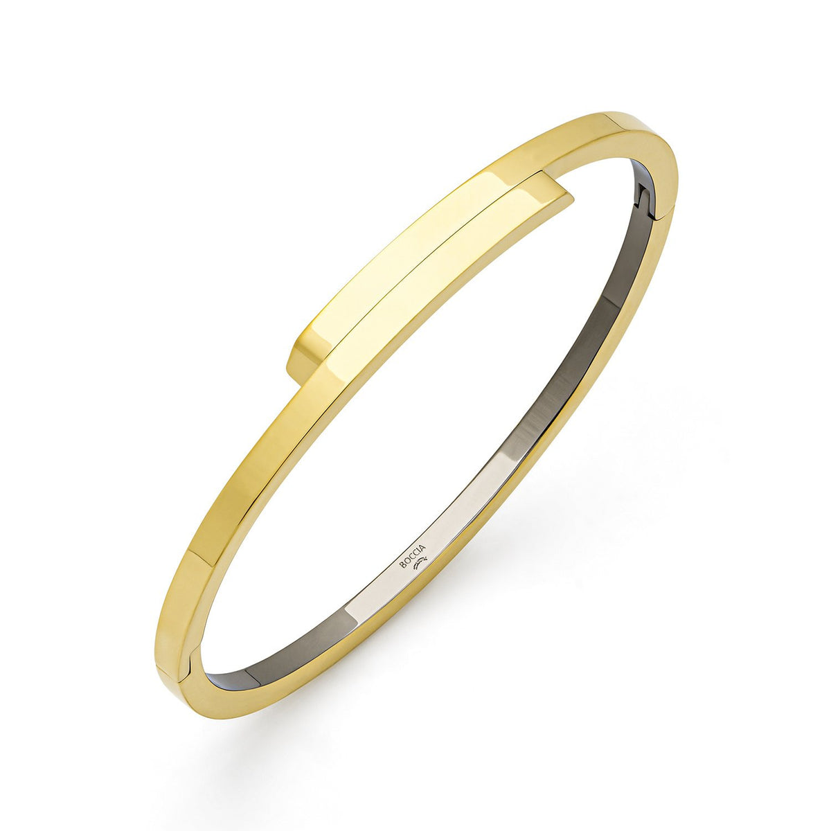 Armband aus Titan mit goldfarbener Oberfläche und schmalem, modernem Design