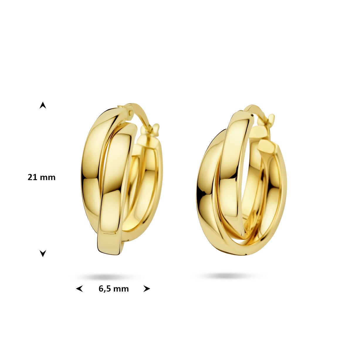 Goldohrringe – 14 Karat Gelbgold