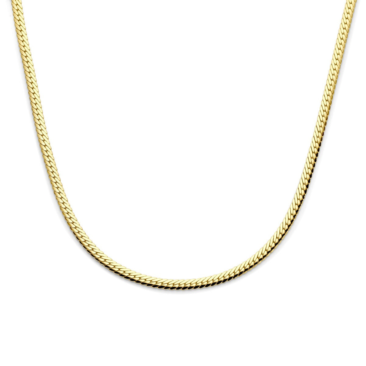 Gourmette Kette aus 925 Silber mit gelbvergoldeter Oberfläche