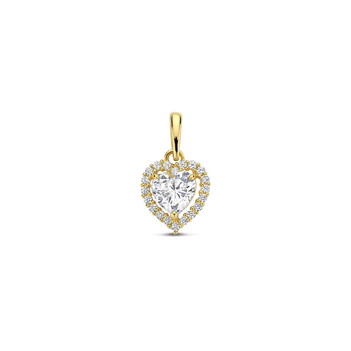Anhänger Herz Zirkonia 14K Gelbgold