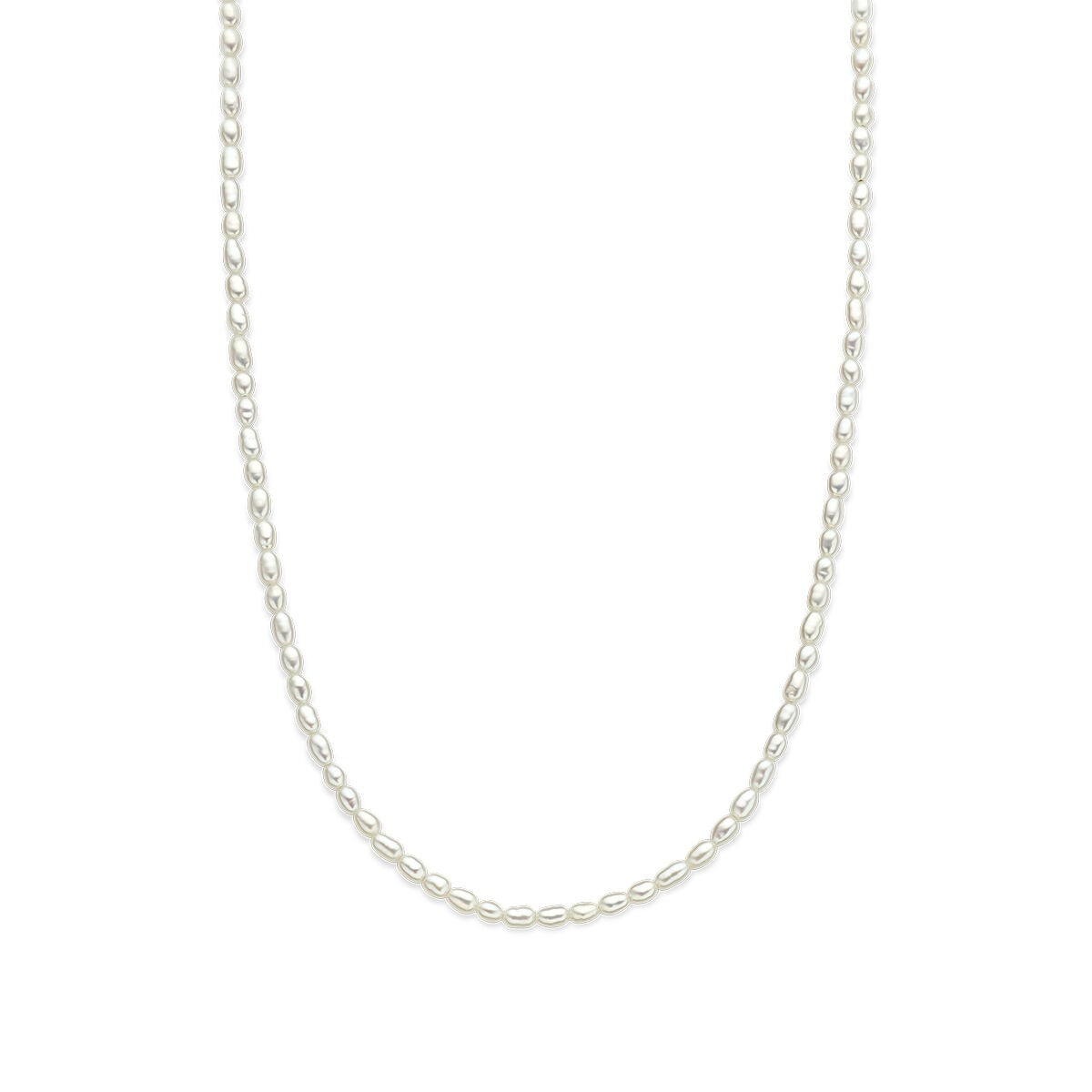 Collier mit Süßwasserperlen und 14k goldener Schließe