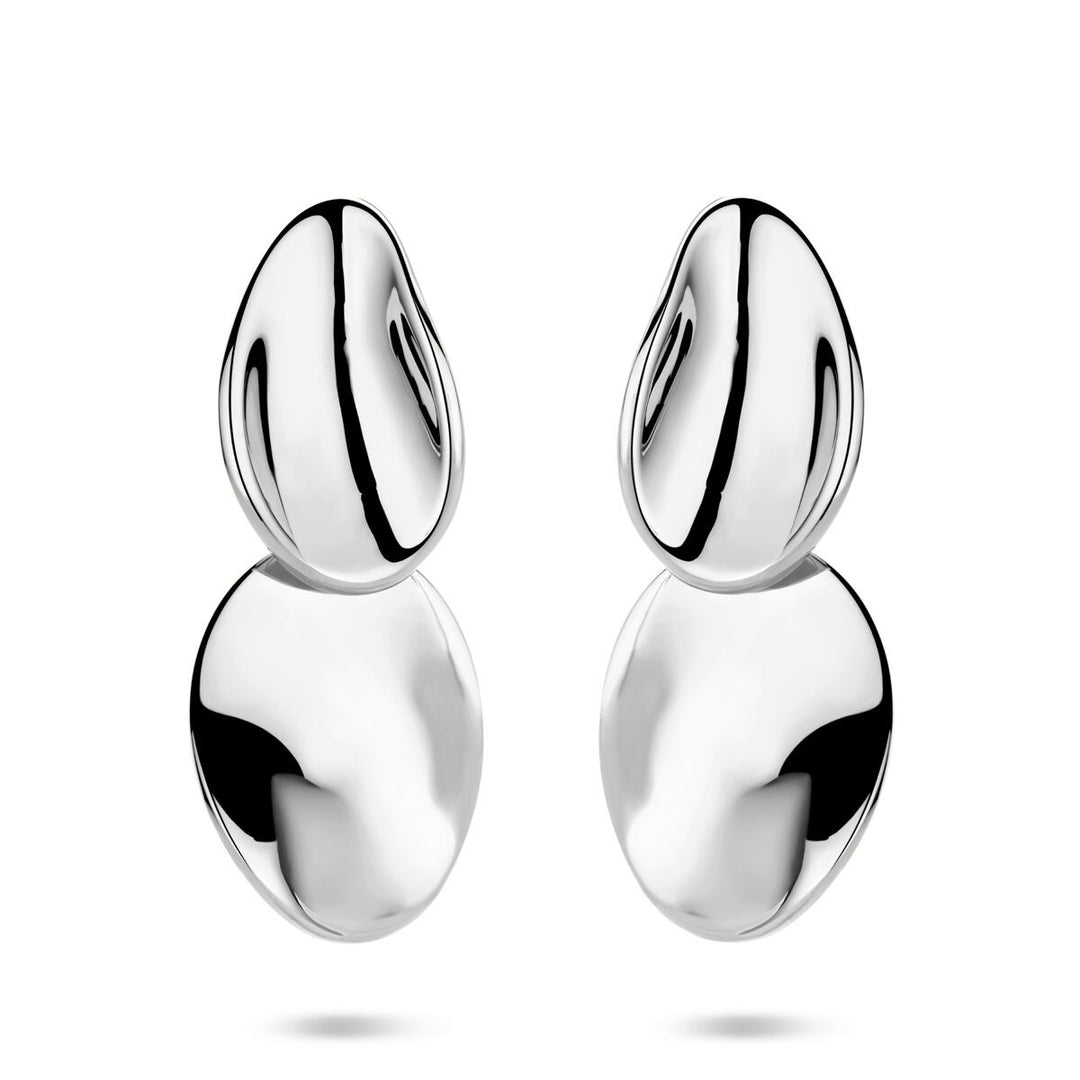 Gerhodineerd zilveren oorhangers – 32 mm