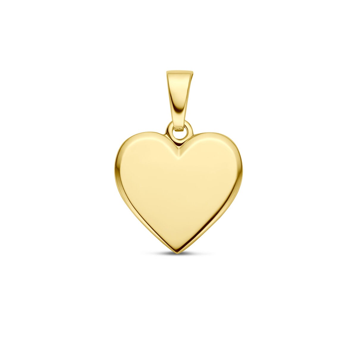 Gravuranhänger aus 9 Karat Gelbgold in Herzform
