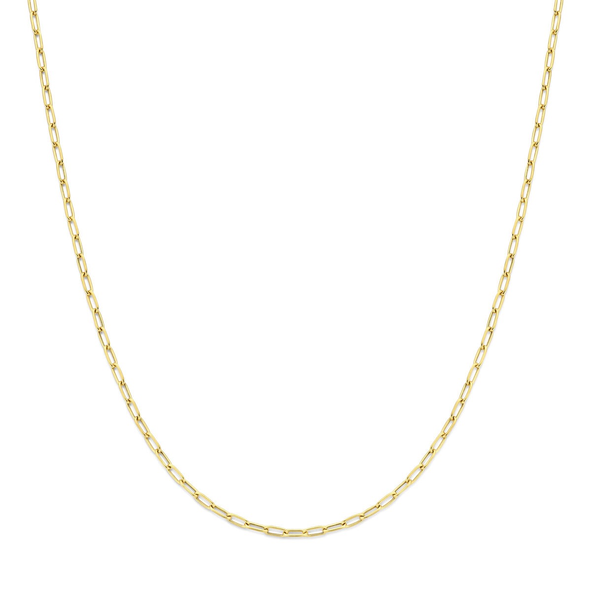 Kette aus 14k Gelbgold mit Anker-Schalenelementen in schlichter, feiner Ausführung