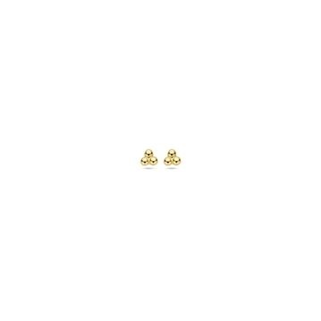 Gouden oorknoppen – 9k geelgoud met bolvormig design
