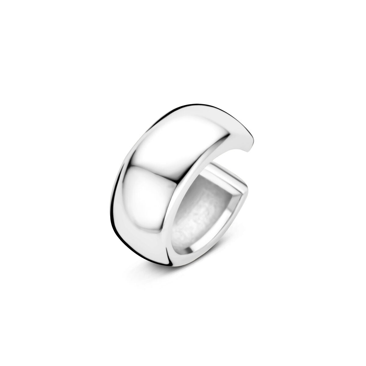 925 Silberner Ear Cuff mit glatter, glänzender Oberfläche und modernem Design