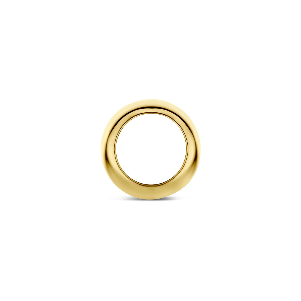 Runde 9k Gelbgold-Hänger mit glatter Oberfläche und hohlem Inneren