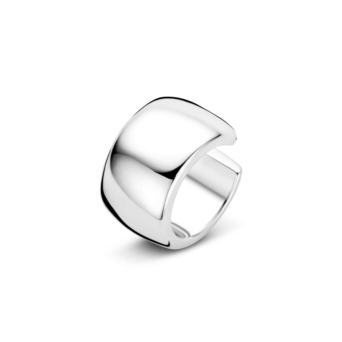 Ear Cuff aus 925er Silber mit glatter, polierter Oberfläche und modernem Design