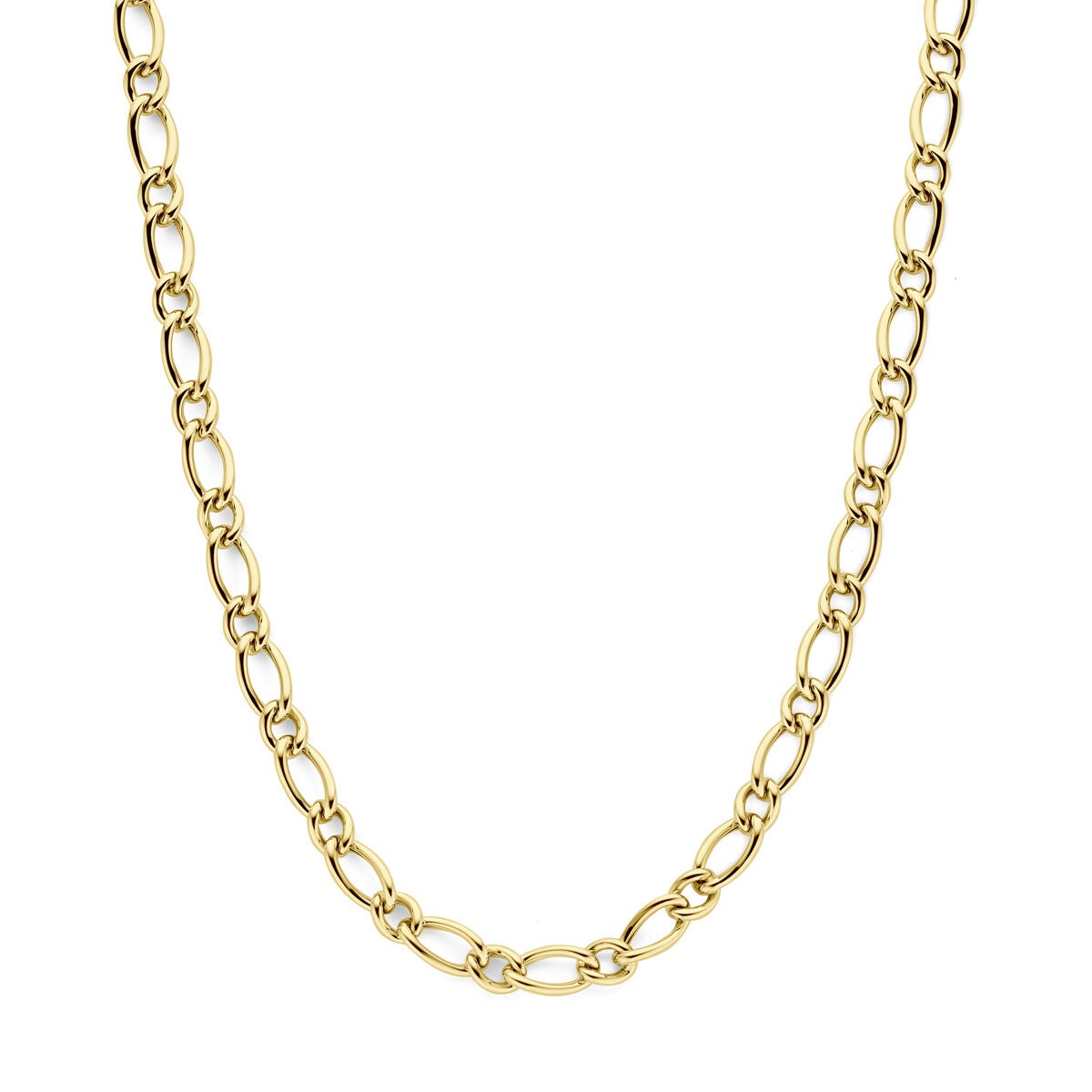 Ankercollier aus 14k Gelbgold mit ovalen Gliedern