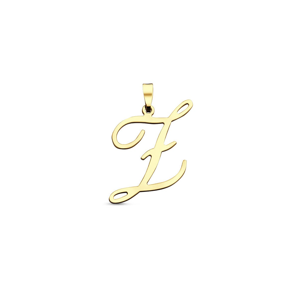 Hänger aus 14k Gelbgold in geschwungener Buchstabenform „Z“