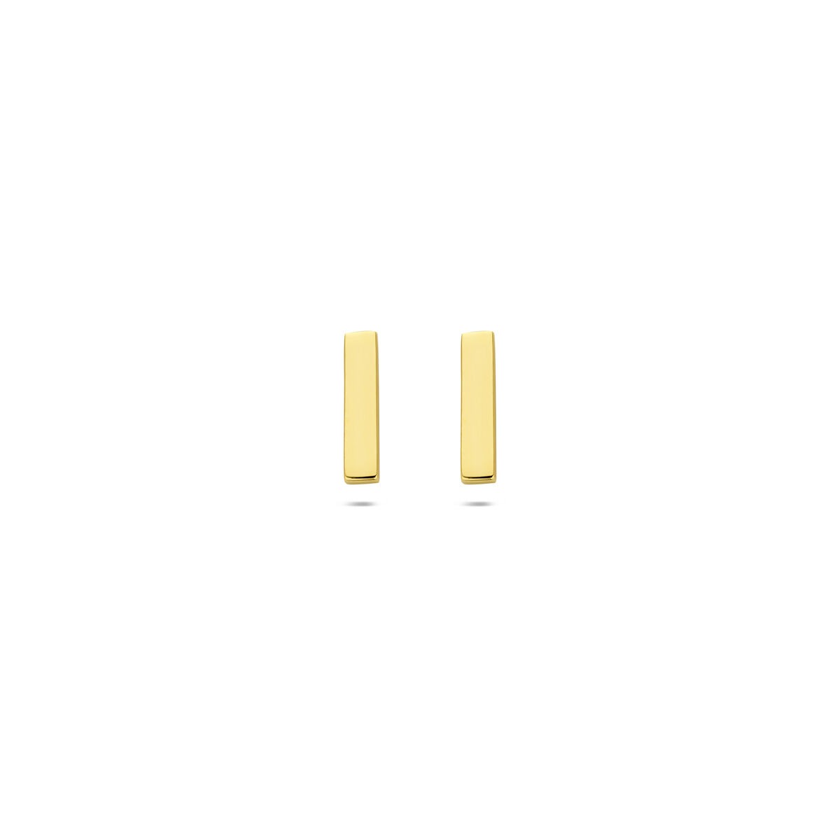 Ohrstecker aus 9 Karat Gelbgold in rechteckiger Form