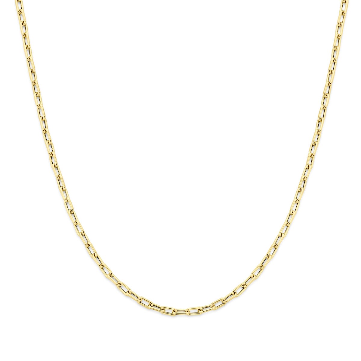 Ankercollier aus 9 Karat Gelbgold mit feinen Gliedern in klassischer Form