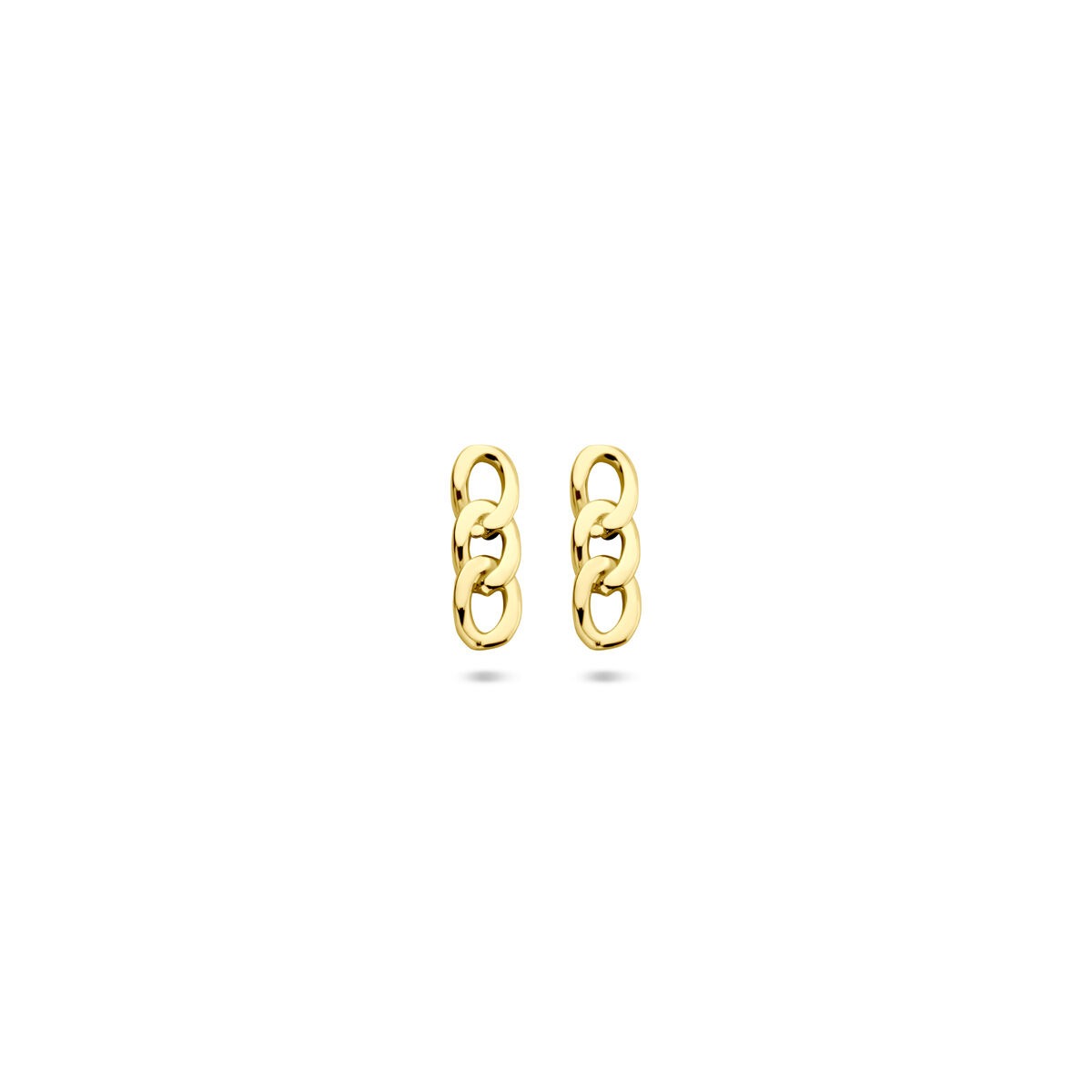 14k gelbgoldene Ohrstecker in Stabform, 8,5 x 2,5 mm