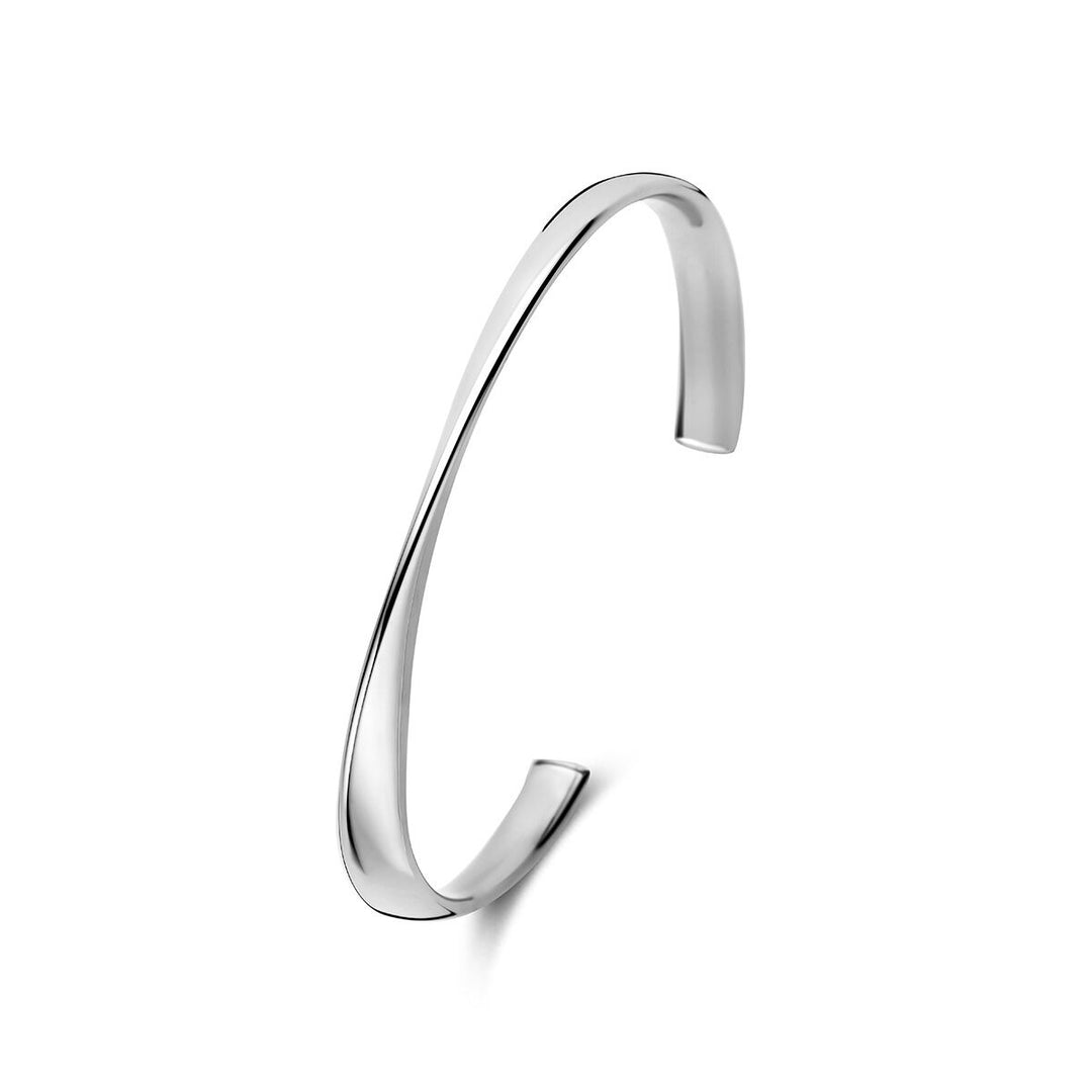 Gerhodineerde 925 zilveren spangarmband