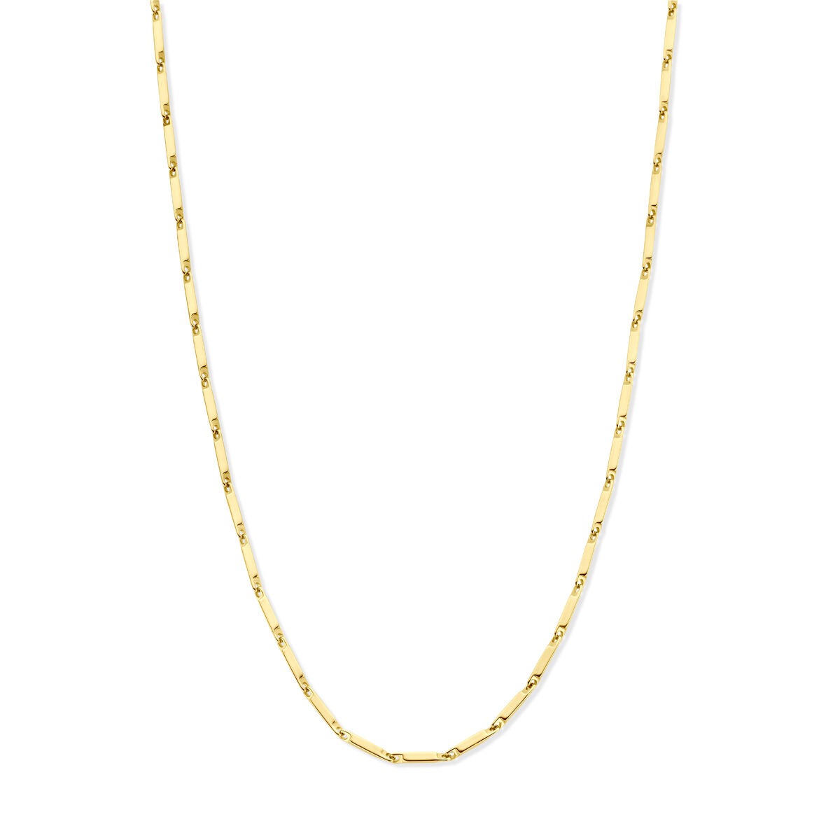 Goldfarbener Stahl-Collier 2,5 mm mit Verlängerung 55–60 cm