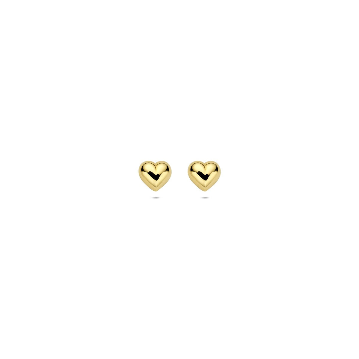 Ohrringe aus 9 Karat Gelbgold in Herzform