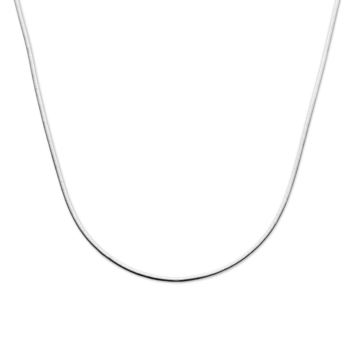 Gourmette Kette aus rhodiniertem 925 Silber, 2,2 mm dick, mit glatter, glänzender Oberfläche