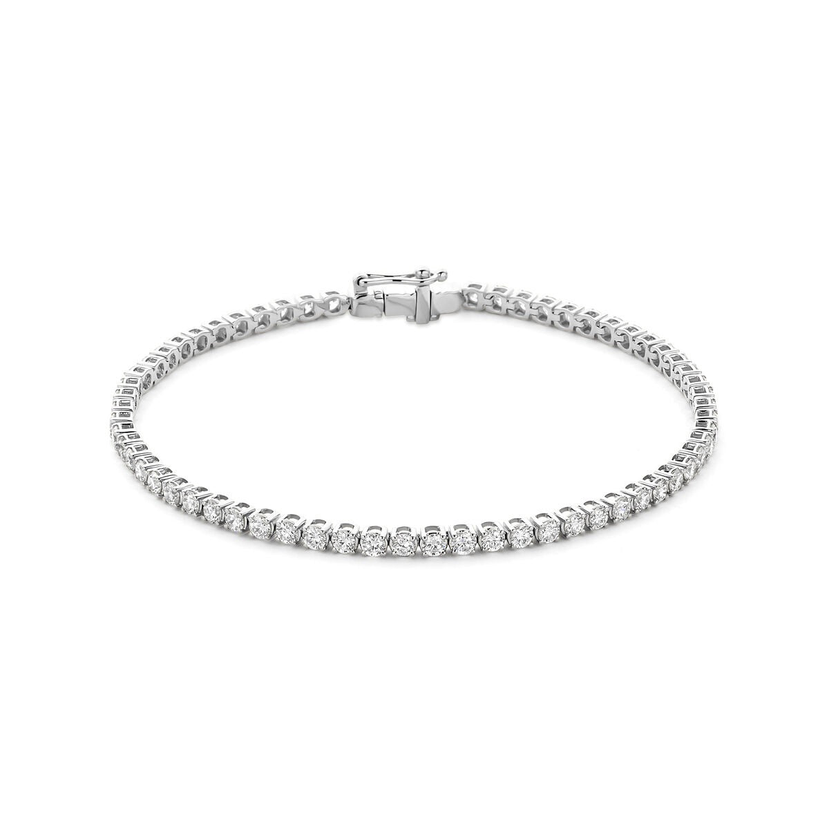 Tennisarmband aus 14k Weißgold mit funkelnden lab-grown Diamanten