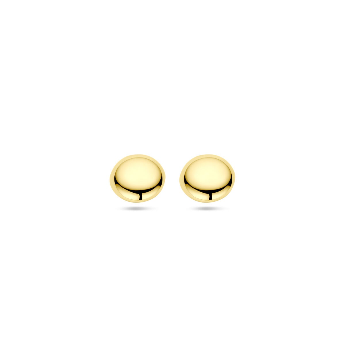 Halbhohe Ohrstecker aus 9k Gold mit glänzender Oberfläche