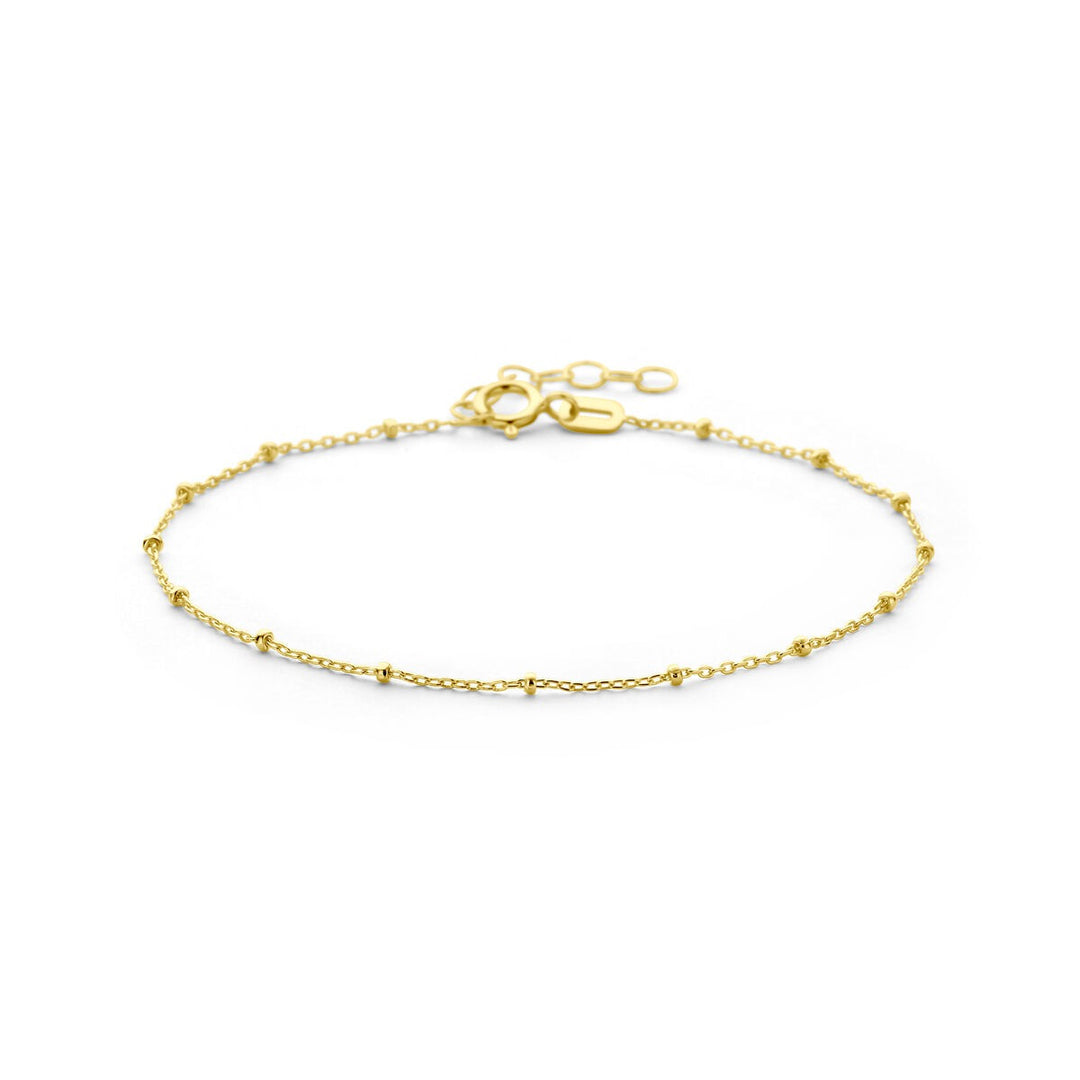 9k Geelgouden armband bolletjes