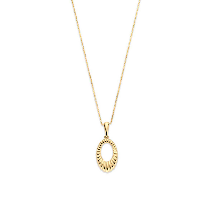 14k Geelgouden collier met hanger