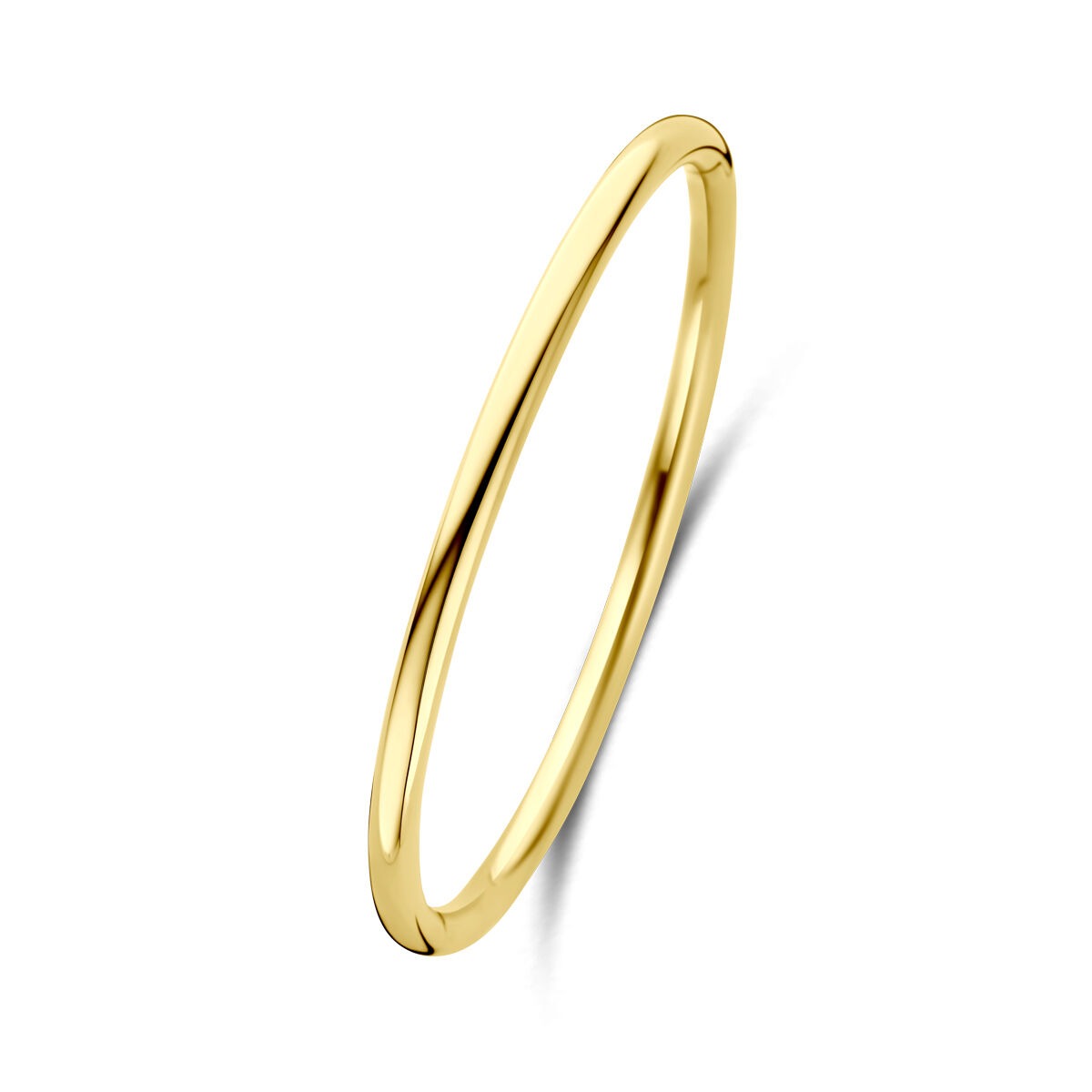 Stahlarmreif Damen gelb mit Scharnier 4,0 mm 60 mm