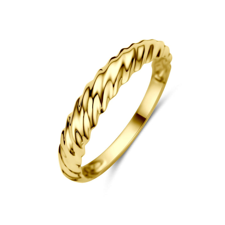 9k Geelgouden gedraaide ring