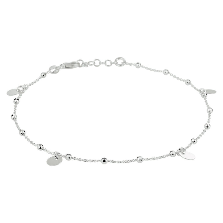 Fußkettchen Kreise 24 + 2 cm Silber rhodiniert