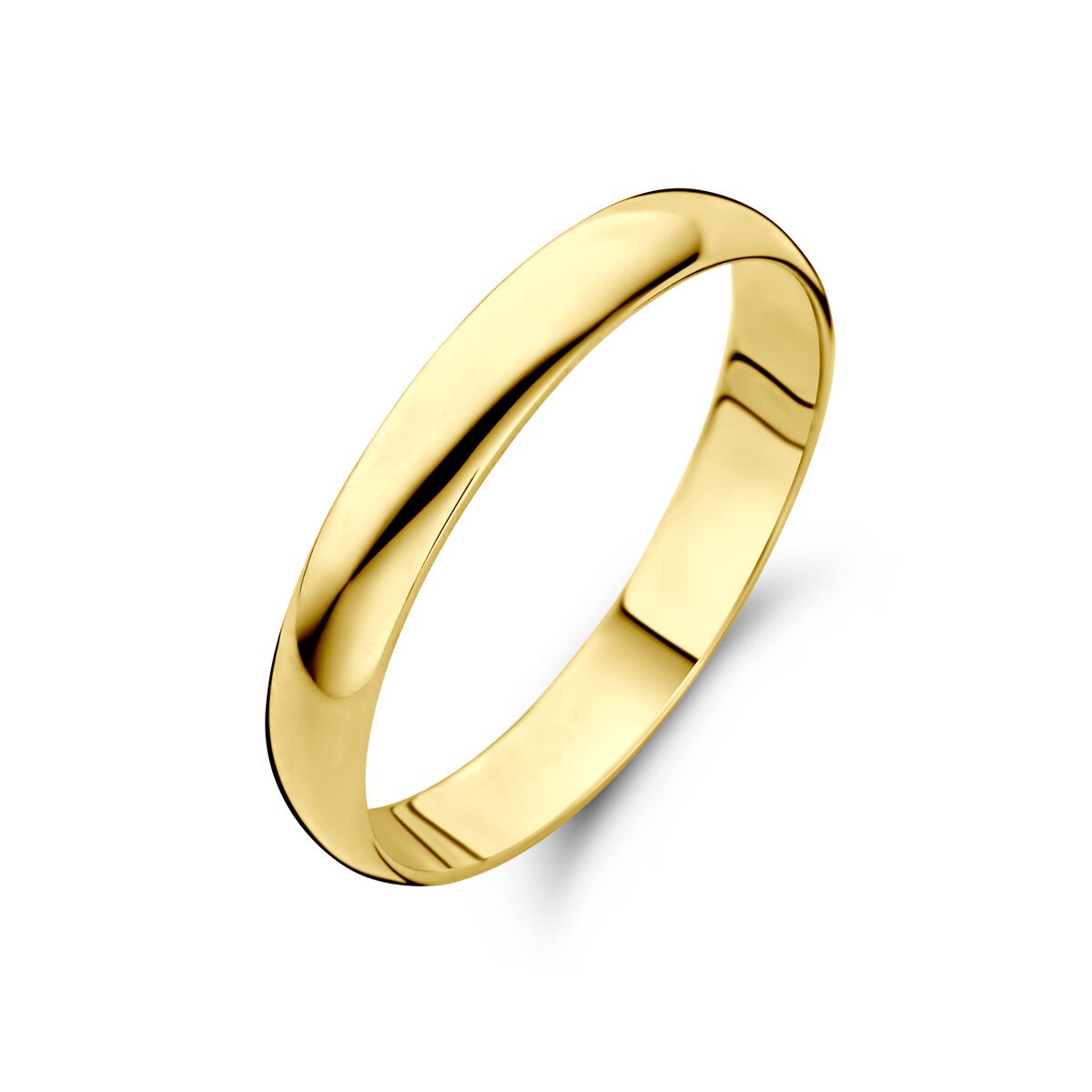 Ring aus 14 Karat Gelbgold mit einer Breite von 3 mm