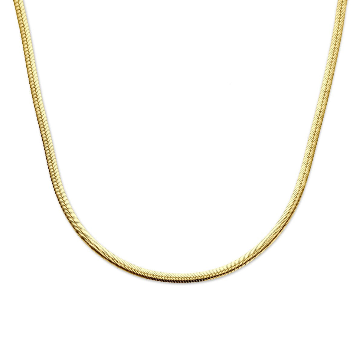 Gourmette Kette aus 925 Silber mit vergoldeter Oberfläche, 4,6 mm breit