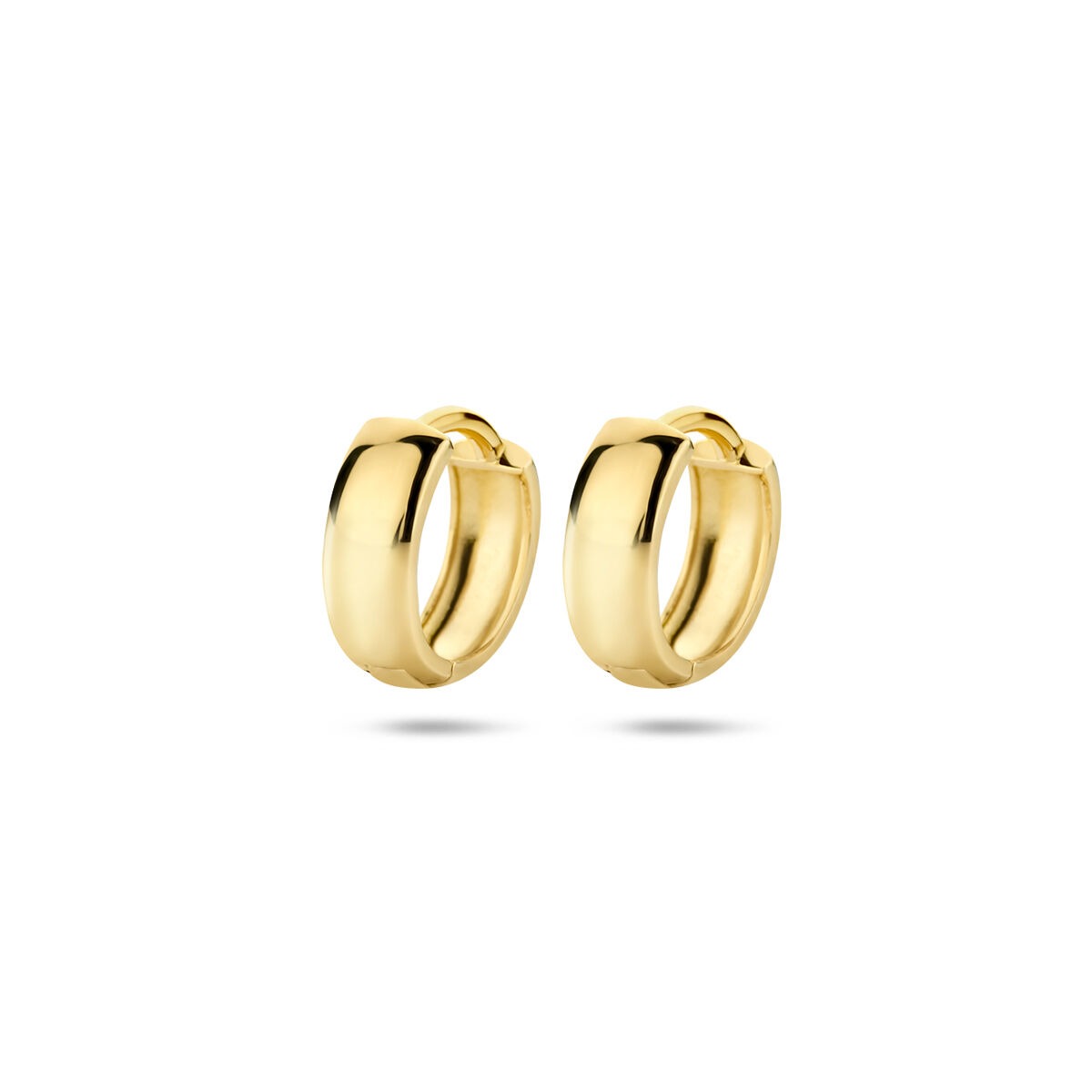 Klapp-Ohrringe aus 9 Karat Gelbgold mit einer Größe von 12 x 3,2 mm