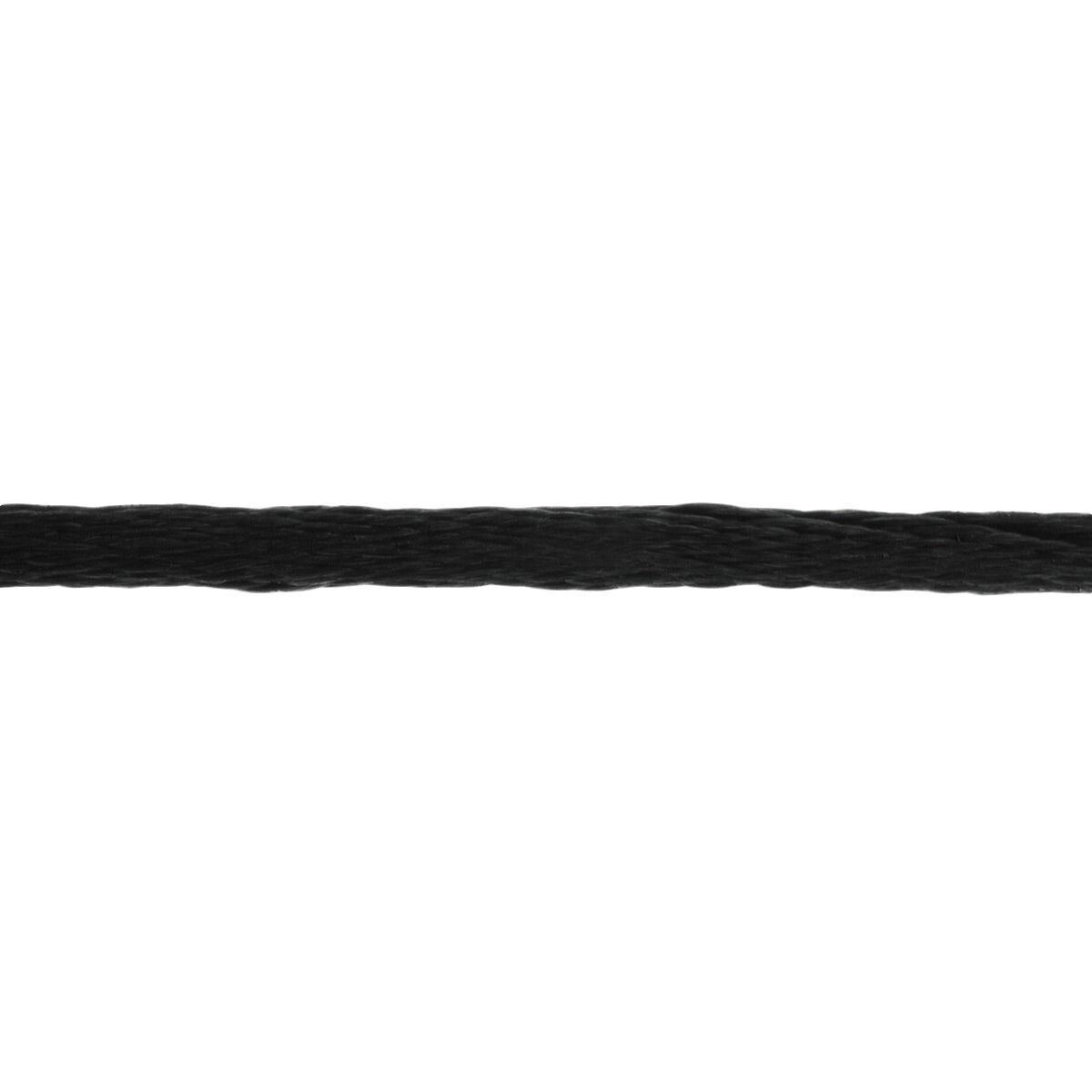 Schwarzes Satinband, 38 cm lang, für Knotenarmband, flach und geflochten.