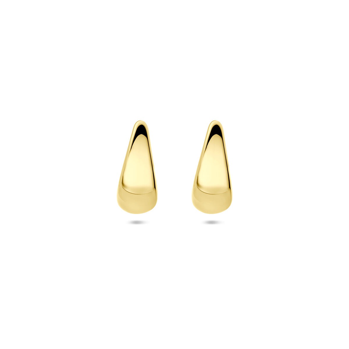 Damen-Ohrhänger aus 14k Gelbgold in tropfenförmigem Design, 13 mm lang