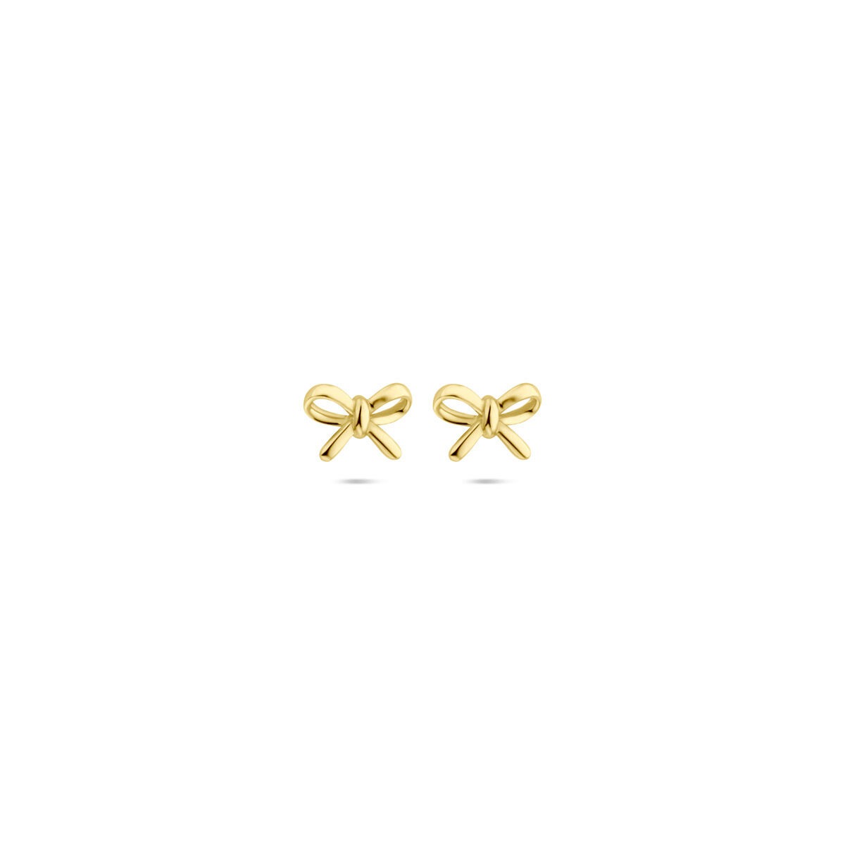 Ohrstecker in Form von Schleifen aus 14k Gelbgold