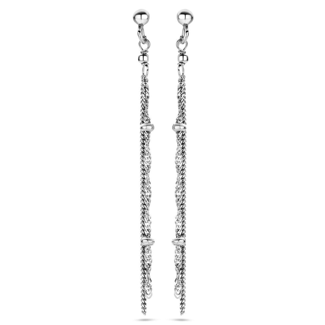 Zilveren oorhangers gerhodineerd 925 – Dames Oorbellen