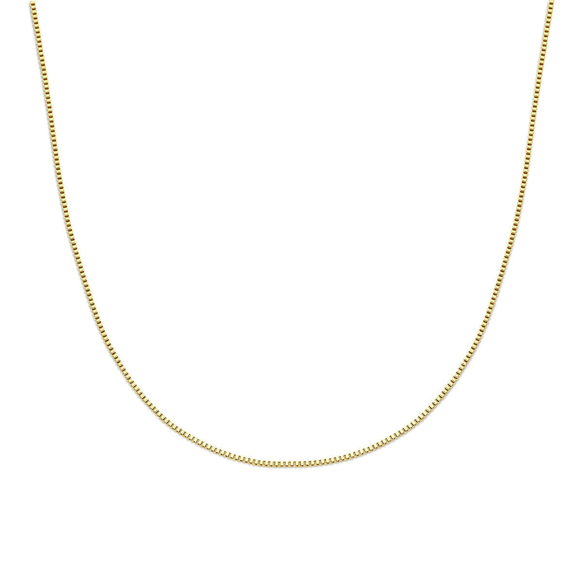 Damenkette aus Edelstahl mit gelber Ionisierung, 1,5 mm dick, venetianischer Stil