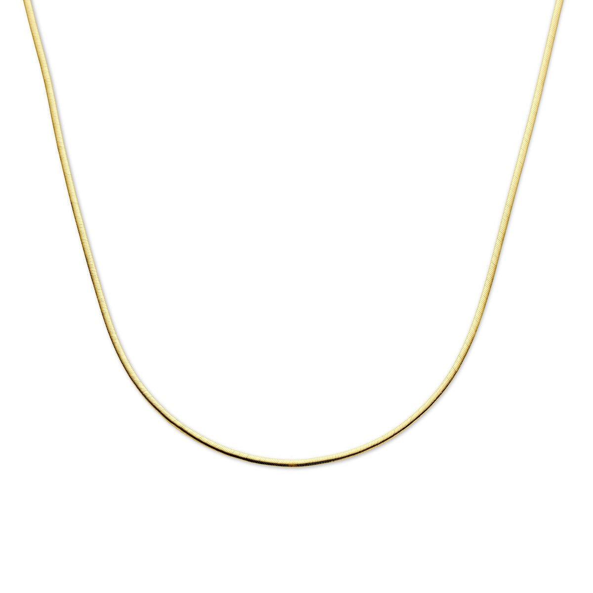 Gourmette-Kette aus 925 Silber mit vergoldeter Oberfläche, 2,2 mm dick