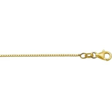 Collier aus 18k Gelbgold mit Venetiaischem Glied von 1,1 mm und Karabinerverschluss